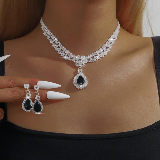 Lucky Star Jewelry Schmuck-Set, Kupfer, Zirkonia, Damen, Silber, brown - Bild 1