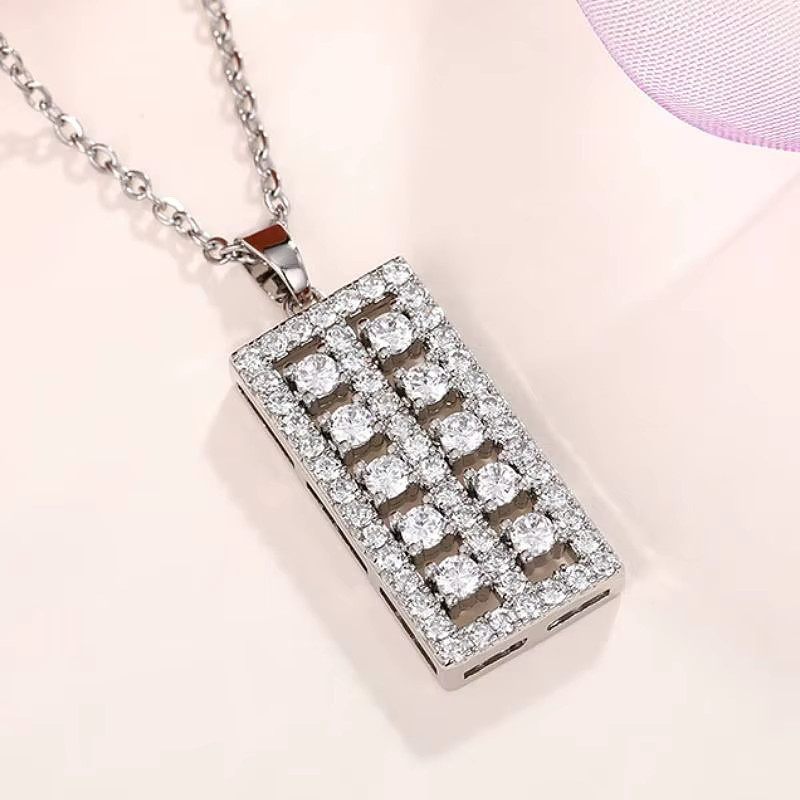 Huitan Halskette Abacus-Design, Zirkonia, Damen - Bild 2