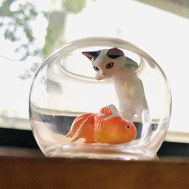 Banpresto Goldfisch-Katze, Blindbox, Fische fangen, schwarze Katze - Bild 1