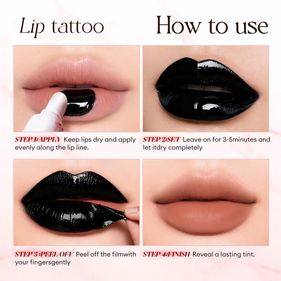 O.TWO.O Peel-Off Lippenstift Tattoo, Unisex - Bild 4