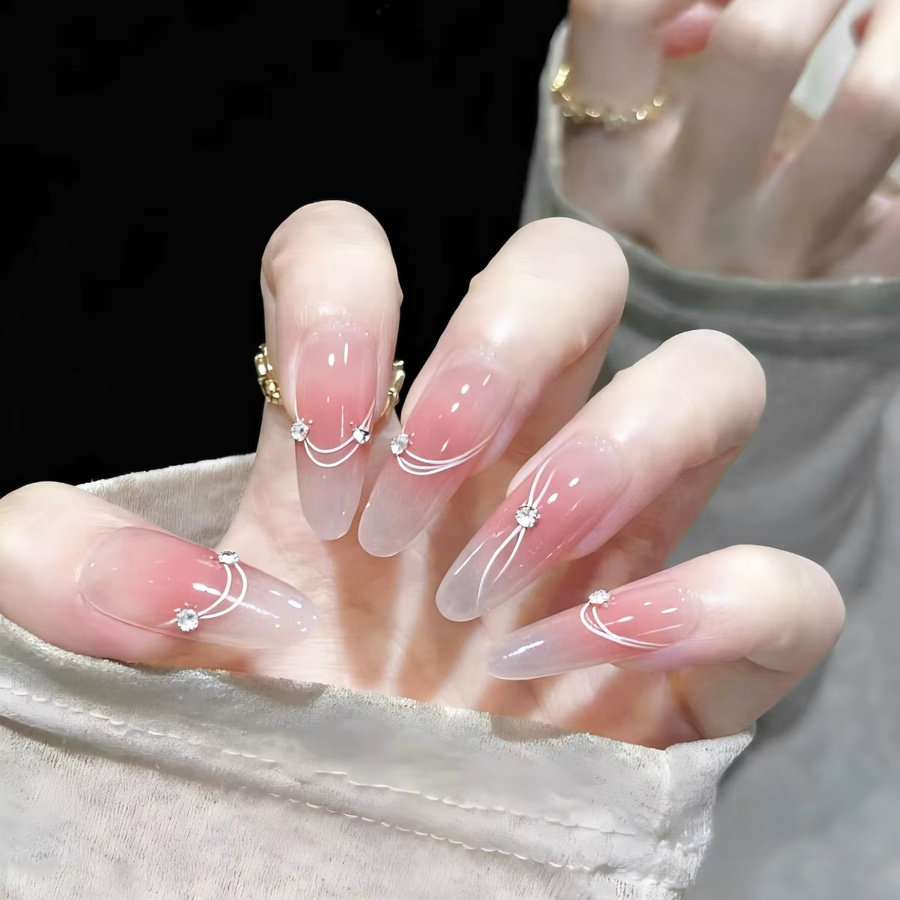 NAILFYOU Nagelkunst-Aufkleber, Goldprägung, Silber, Damen - Bild 2