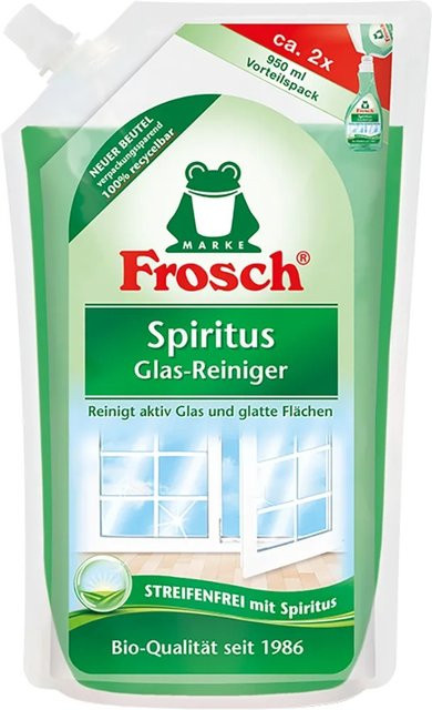 Frosch Spiritus Glasreiniger Nachfüllbeutel Green 950ml - Bild 1