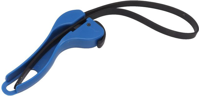 Multifunktionaler Glasdeckelöffner und Flaschenöffner mit Riegel von KaiSai in Blau, B/H: 100 x 40 x 0,3 cm - Bild 1