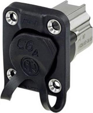 Neutrik Drahtverbinder RJ45 female Ethernet/LAN Schwarz Weiß NE8FDX-P6-W - Bild 1