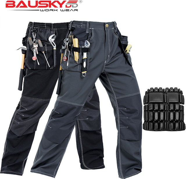 Craftsman Herren Arbeitshose in Gelb mit mehreren Taschen für mechanische Arbeiten - Bild 1