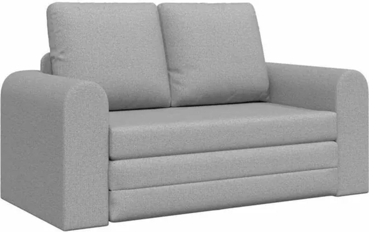 Modernes Schlafsofa vidaXL aus Stoff in Grau mit Schlaffunktion, B/T/H: 148 x 71 x 83 cm - Bild 1