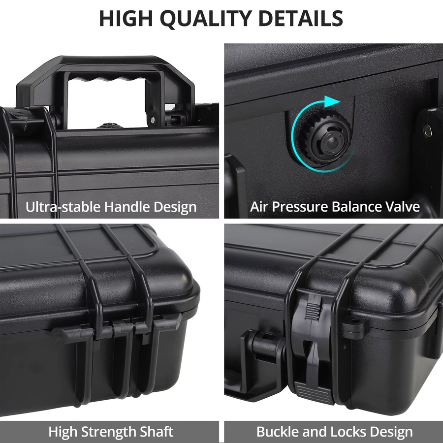 Hartschalen-Tragetasche für DJI Mini 4 Pro, Mini 3 Pro und Mini 3 in Schwarz, Reisetasche für DJI Mini 4 Pro Fly More Combo - Bild 4