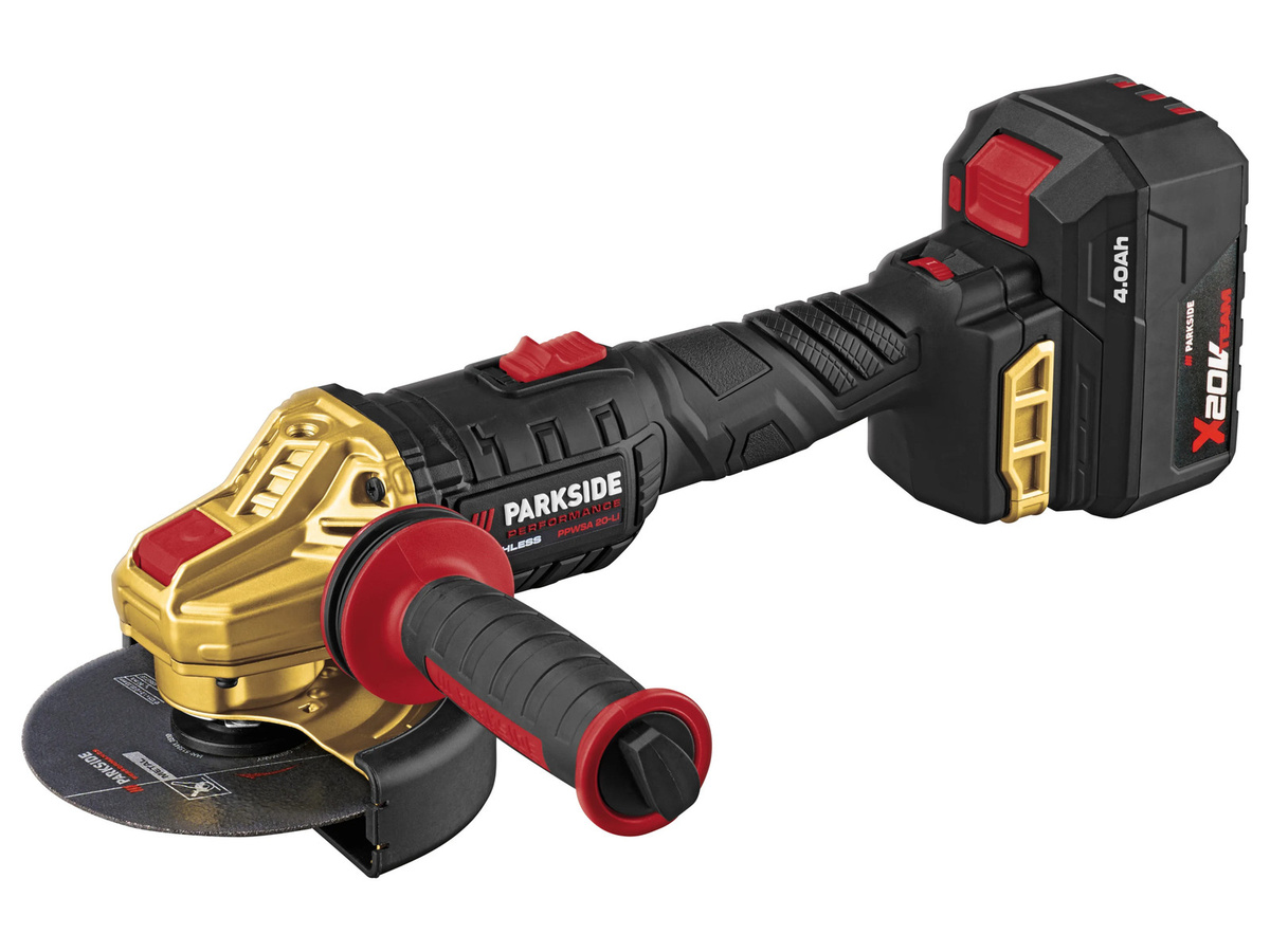 Parkside Performance 20 V Akku-Winkelschleifer Limited Edition PPWSA 20-Li A1 in Multicolor mit Akku und Ladegerät - Bild 3