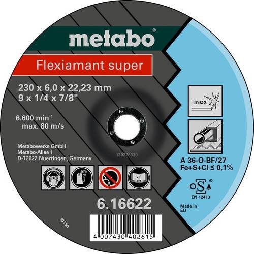 Metabo Schruppscheiben gekröpft für Metall, 25 Stück, Bohrungs-Ø 22,23 mm, Mehrfarbig - Bild 1