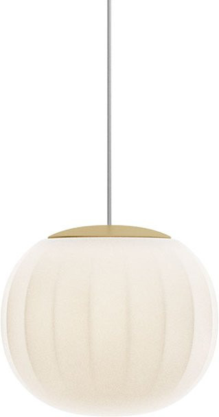 Luceplan Lita Sospensione 18 Pendelleuchte aus Messing und Glas in Gold/Messing und Weiß, dimmbar - Bild 1