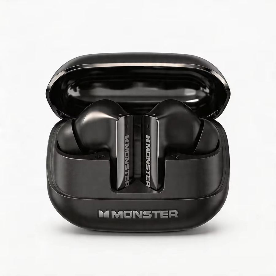 Monster MQT50 TWS Wireless Earbuds Bluetooth 6.0 HiFi Sound Sportkopfhörer IPX4 Wasserdicht in Schwarz oder Beige - Bild 4
