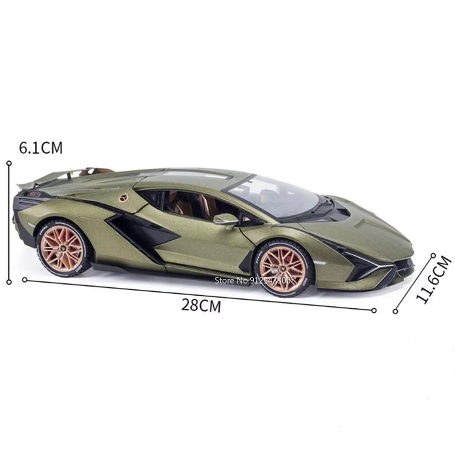 Lanbor Sina Sportspielzeug Auto Modell, 1:18, Metall, mit Sound und Licht - Bild 6