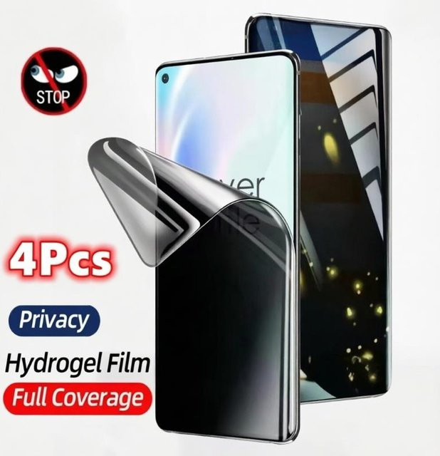 4 Stück Sichtschutz-Hydrogelfolie für OnePlus Nord CE 3 4 5 2 Lite 8T 10T 10R ACE 3V 2T Displayschutzfolie - Bild 1