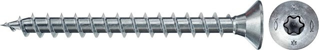 Fischer PowerFast II Holz- und Spanplattenschrauben mit Torx-Antrieb, verzinkter Stahl, Durchmesser: 3 mm, Länge: 30 mm, 200 Stück - Bild 1