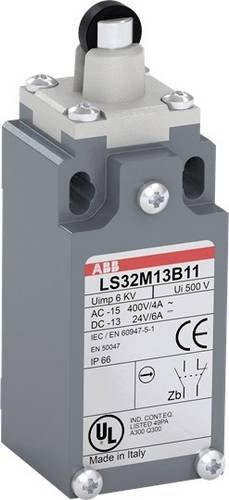 ABB LS35M13B11 Positionsschalter 10A mit Kuppenstößel in Grau - Bild 1