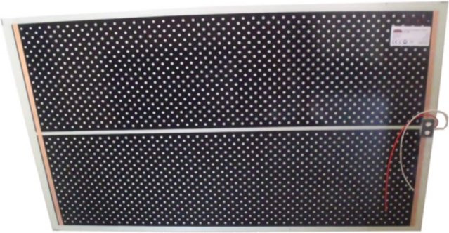 Mauk Unterboden Infrarot Heizpanel Rahmenlos ohne Iso-Schicht, Farbe: Schwarz, B x H: 100 x 60 cm - Bild 1