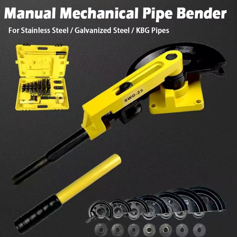 GZRUOMU Manueller Rohrbieger SWG-25 für Edelstahl, Kupfer und Aluminium, Gelb, 10-25mm - Bild 2