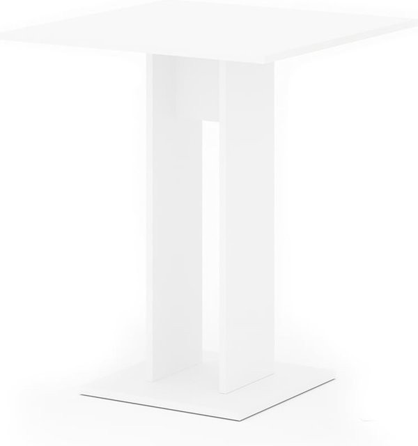 VICCO Esstisch Repose Säulentisch in Weiß, B/T/H: 65 x 65 x 78 cm - Bild 1
