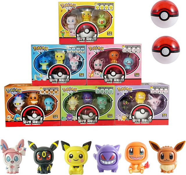 TAKARA TOMY Pokémon Actionfigur Gesichtswechsel, Spielzeug Set, ab 3 Jahren - Bild 1