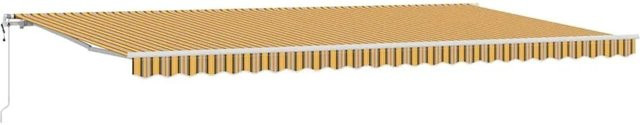 vidaXL Einziehbare Markise Mehrfarbig aus Stoff und Stahl B: 600 cm, T: 350 cm - Bild 1