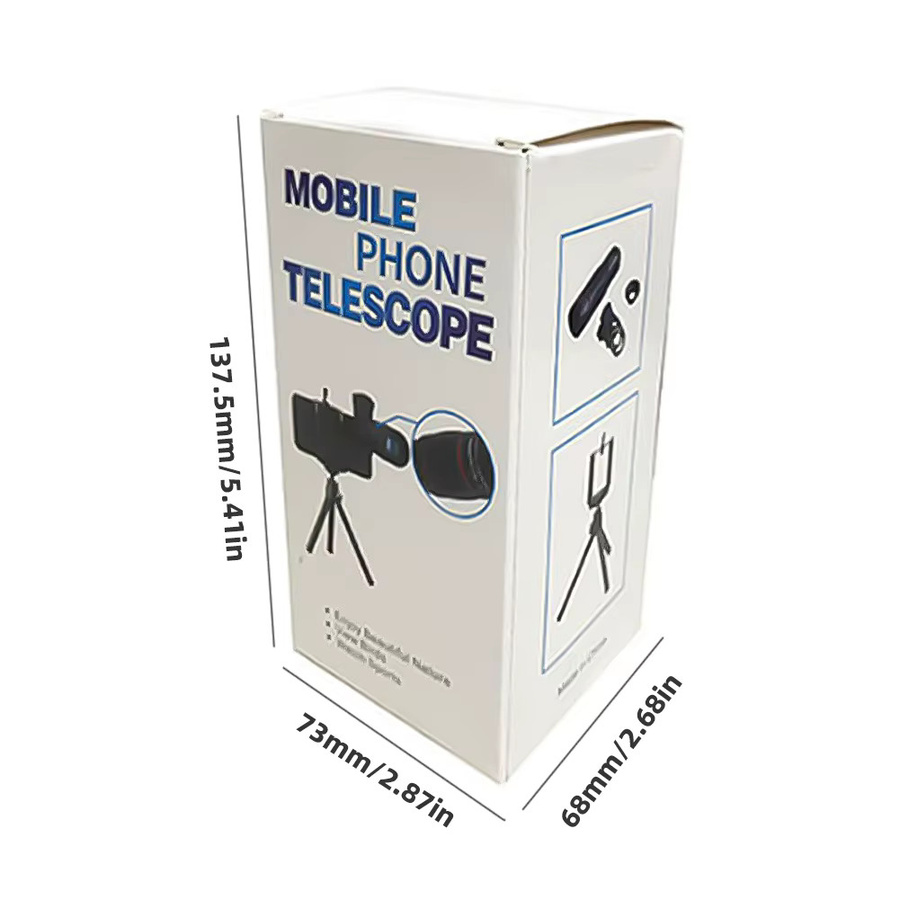 VODOOL Handy-Kameraobjektiv Clip-On Zoom HD Teleskop-Teleobjektiv für Smartphones in Schwarz - Bild 4