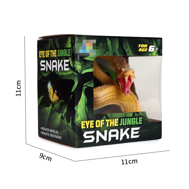 Oenux Wald Schlangen Tiere Kobra Klapperschlange Python, Actionfiguren, Reptilien Modell - Bild 6