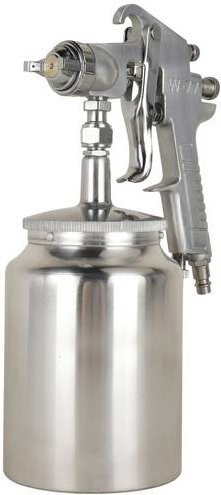 Aerotec Spritzpistole mit justierbarem Saugbecher in Silber - Bild 1