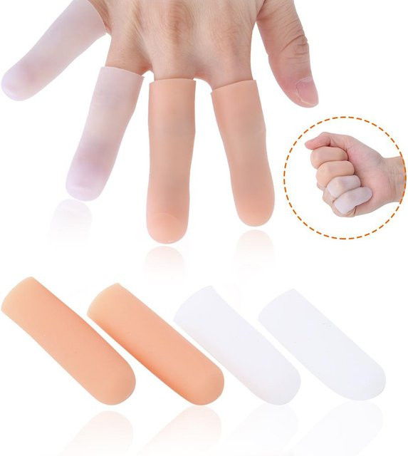 4 Stück Silikon Finger Zehen Schutzhülle Anti-Verschleiß Schmerzlinderung Pflege Abdeckung für wunden Zeh - Bild 1