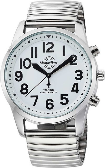 Master Time Herrenuhr, Quarz, Edelstahl, 43 mm, Weiß - Bild 1