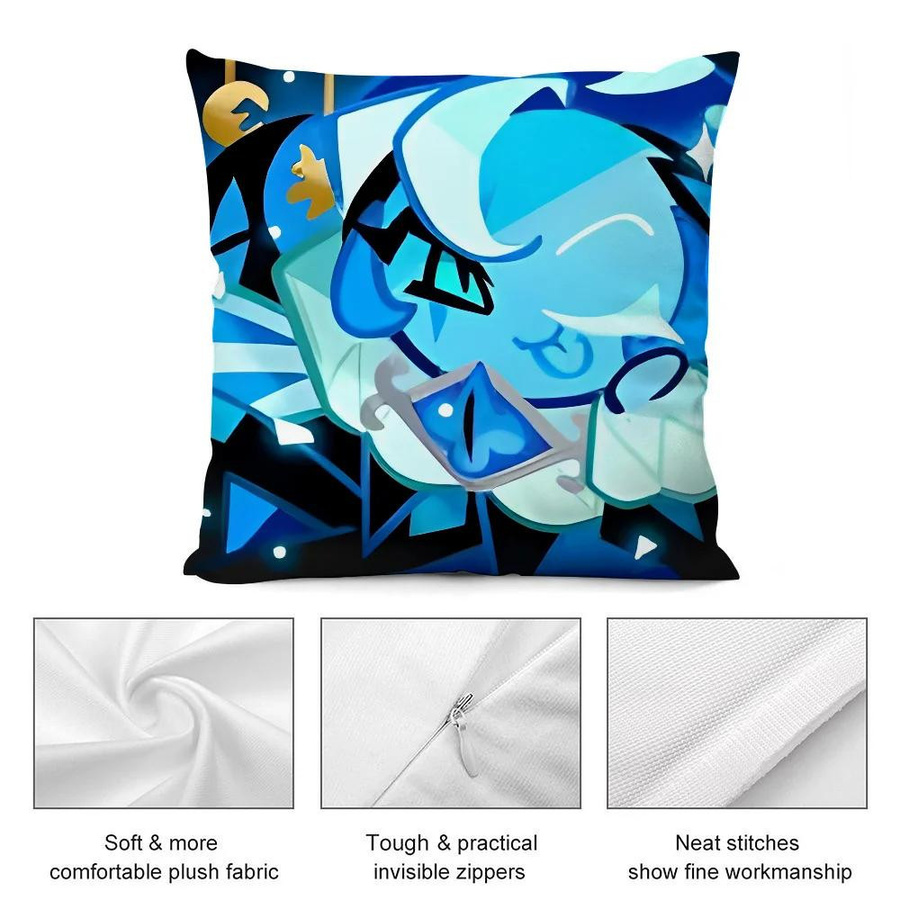 Cookie Run Kingdom Kissenbezug aus kurzem Plüsch für Sofa und Dekoration, B/T: 18 x 18 cm - Bild 5