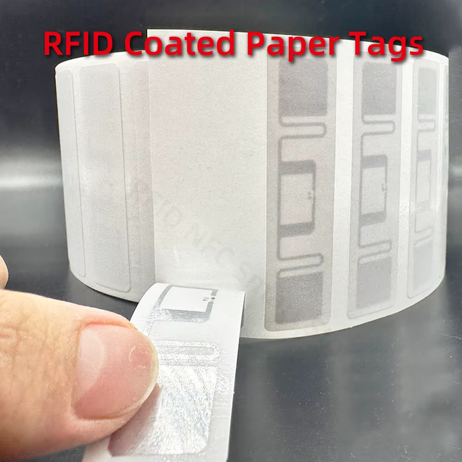 SZGHR UHF RFID Aufkleber mit Alien H9 Chip, 860-960MHz EPC Gen2 ISO18000 6C Nass Inlay, 10 Stück, Weiß - Bild 2