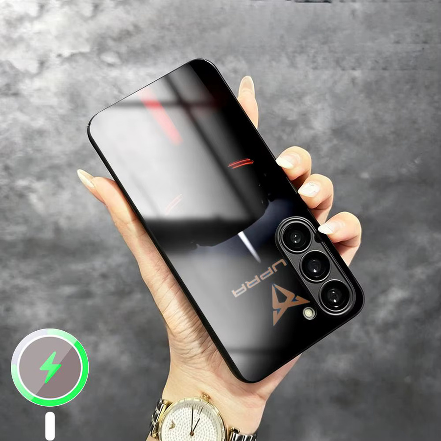 C-Cupra Magnetische Glas-Handyhülle für Samsung Galaxy S26 S25 S24 S23 S22 S21 Plus Ultra Fold in Schwarz - Bild 3