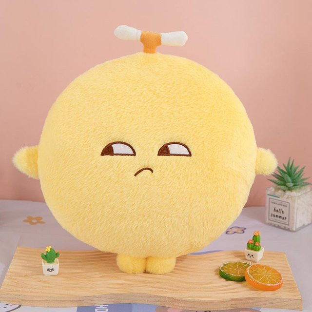 Yiran Health & Beauty Zitrone Plüschtier, 40cm, Gelb - Bild 1