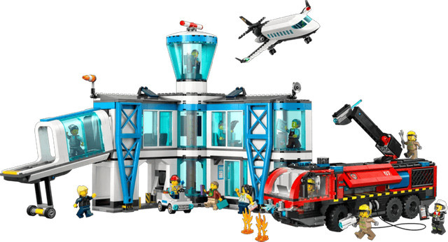 LEGO City Flughafen und Feuerwehr Set - Bild 1