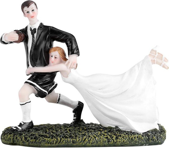 GoolRC Tanzendes Brautpaar als Hochzeitstorte Topper Dekoration in Schwarz - Bild 1
