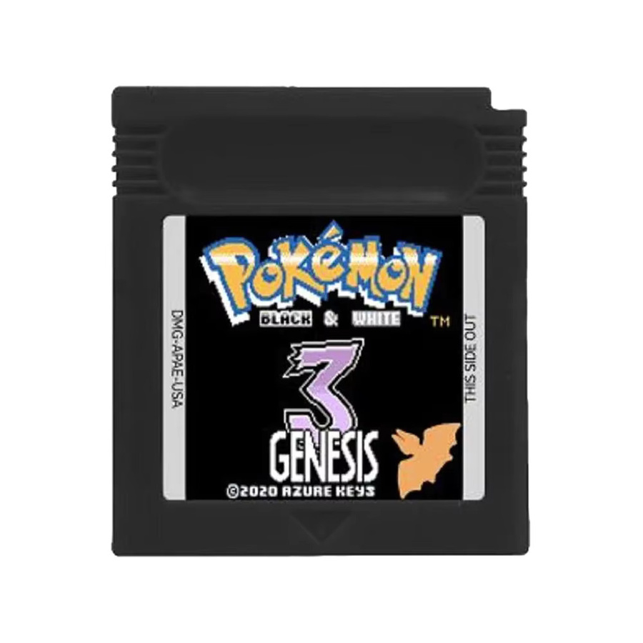 Bandai Pokémon Creepy Black GBC-Spielkassette in Schwarz für GBC/GBA Videospielkonsolen, englische Sprache - Bild 2