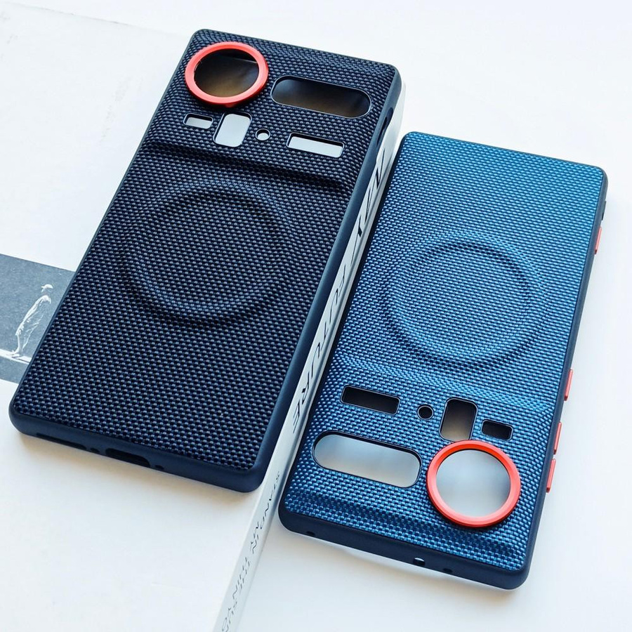 Minimalistische Handyhülle aus Kona-Leder mit Magnetfunktion für ZTE Nubia Z80 Ultra, Z70 Ultra und Z70S Ultra - Bild 1