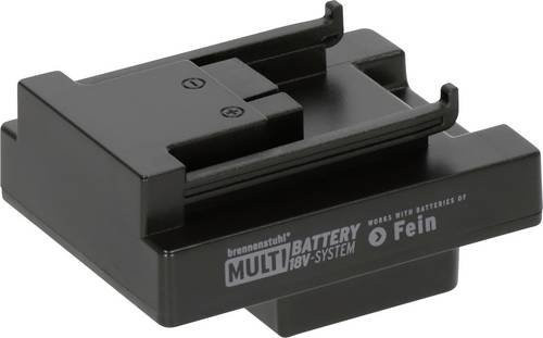 Brennenstuhl Adapter für LED Baustrahler im Multi Battery 18V System, Schwarz - Bild 1