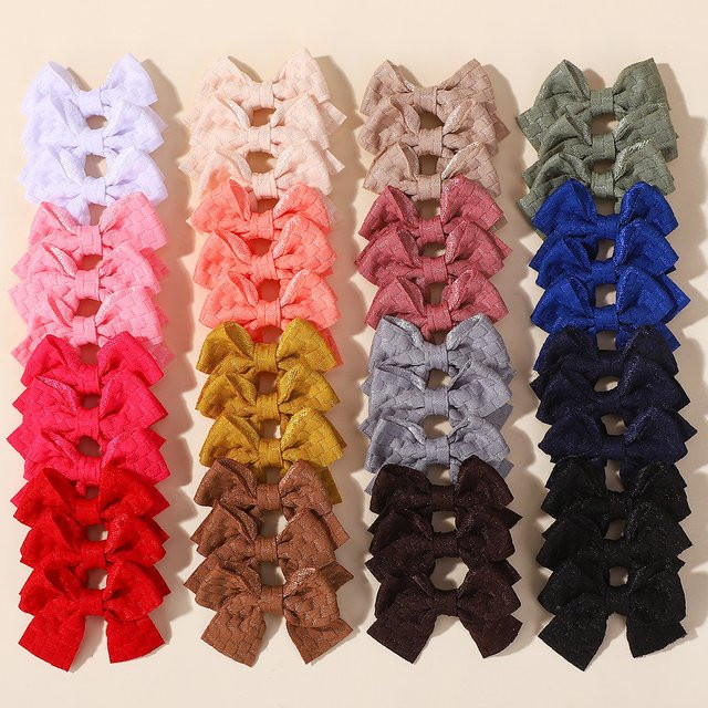 BABY BOWS Haarspangen, Gitter-Haarschleifen, Kinder - Bild 1
