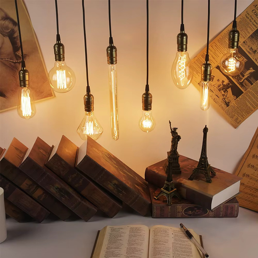 PARKSON Retro Edison Glühbirne E27 mit Filament, 40W, transparentes Glas - Bild 2