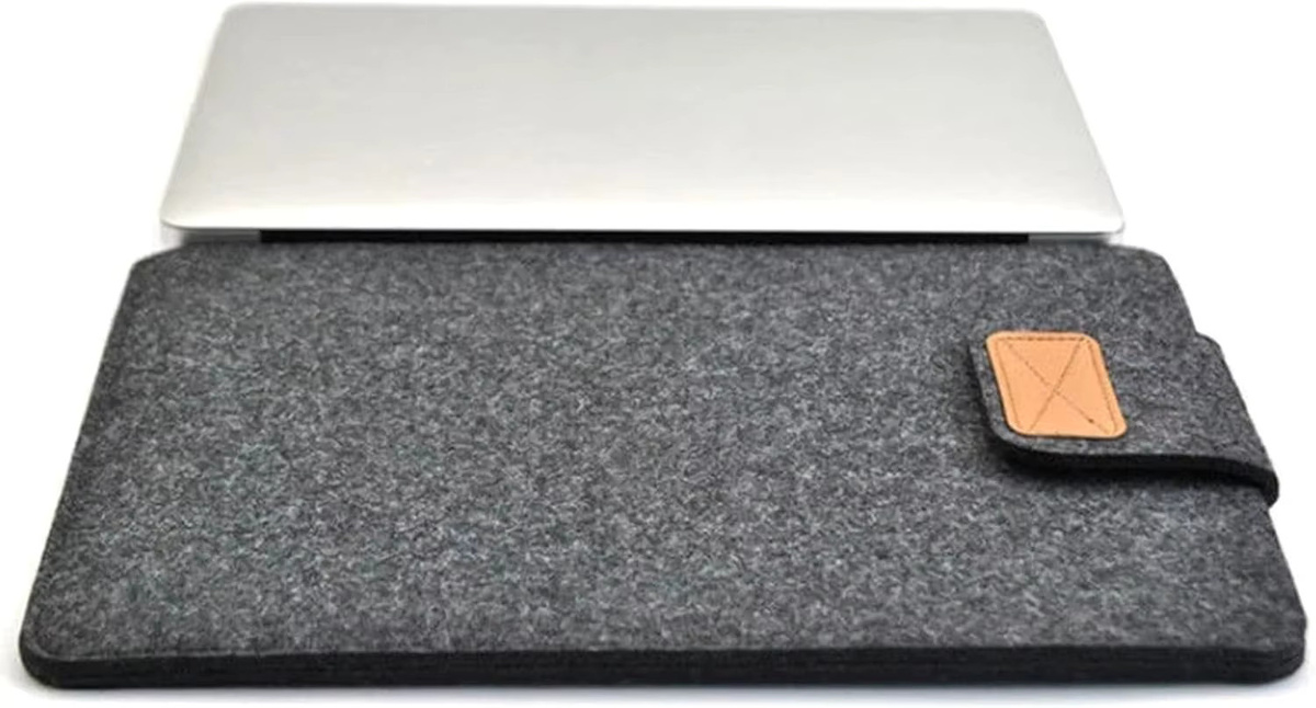 Filz-Laptophülle für Apple MacBook Air und Pro 11/13/15 Zoll in Grau - Bild 3