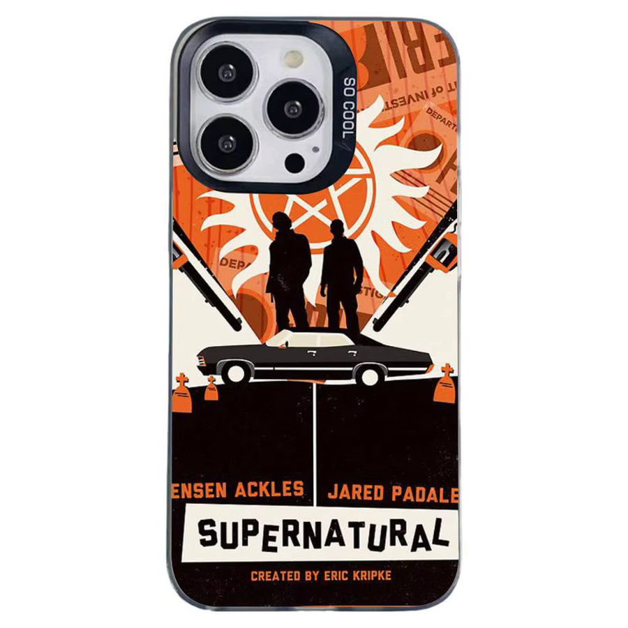Mesuca Stoßfeste Handyhülle S-Supernatural für iPhone 11 bis 17 Pro Max Plus in Silber und Multicolour - Bild 7