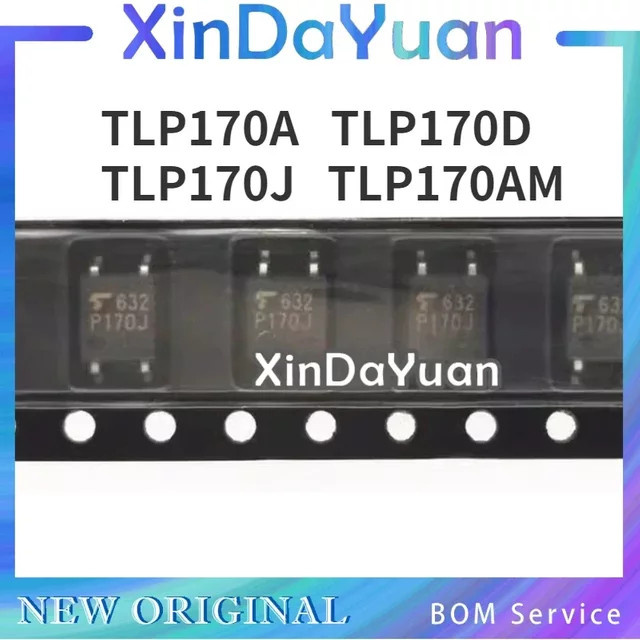 Chiptowin 5 Stück TLP170A TLP170D TLP170J TLP170AM SOP Photocoupled Isolator Halbleiterrelais in Schwarz - Bild 1