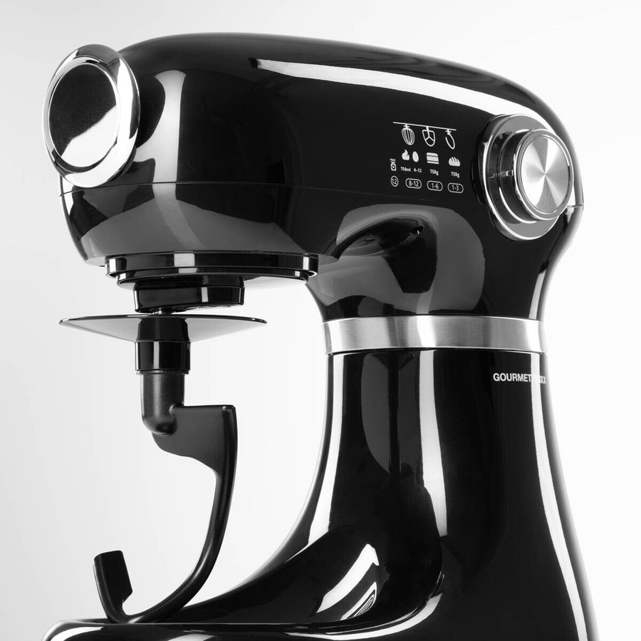 GOURMETmaxx Küchenmaschine in Schwarz mit Edelstahl-Elementen - Bild 3