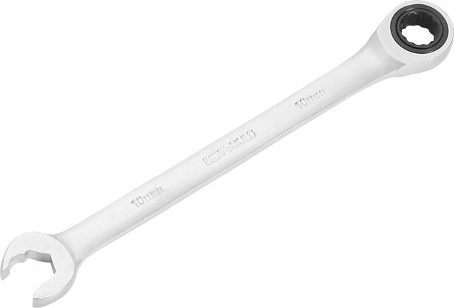LUX-TOOLS Comfort Ratschenschlüssel Kombination aus Chrom-Vanadium in Silber, 10 mm - Bild 1