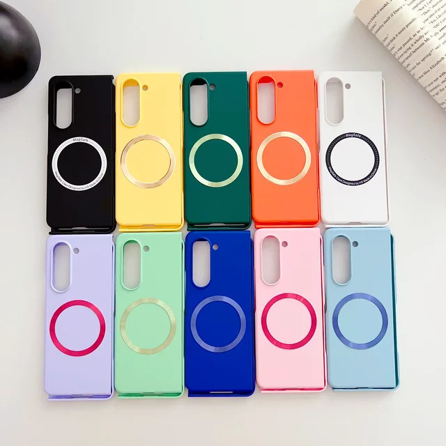 Magnetische Stoßfeste Kunststoff Schutzhülle für Samsung Galaxy Z Fold 6 5 4 3 5G in Purple - Bild 1