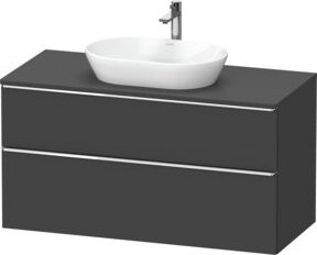 Duravit Waschtischunterschrank D-Neo Wandhängend in Grau Matt, B/T: 120 x 55 cm - Bild 1