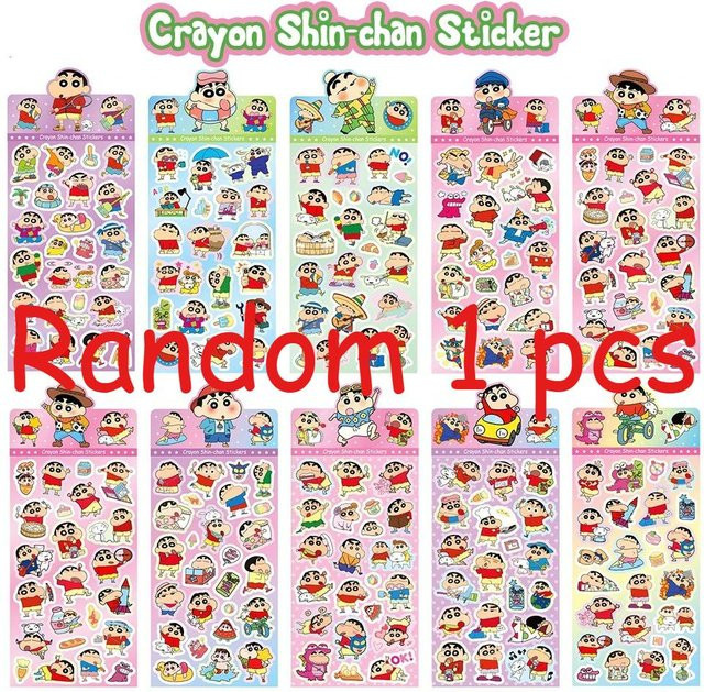 Yiran toy 1 Crayon Shin-chan Sticker 10-teiliges Set multicolour - Bild 1