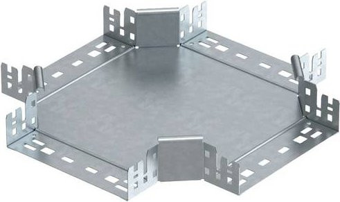 OBO Bettermann Kreuzstück aus Metall in Silber, Breite: 20 cm, Höhe: 6 cm - Bild 1