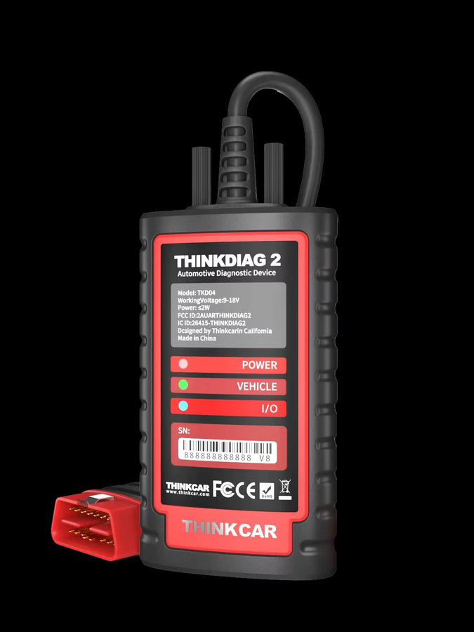 Thinkdiag 2 All System Bidirektionaler OBD2-Diagnosescanner für iOS und Android in Schwarz mit AutoVIN, Active Test und 15+ Reset-Funktionen - Bild 7